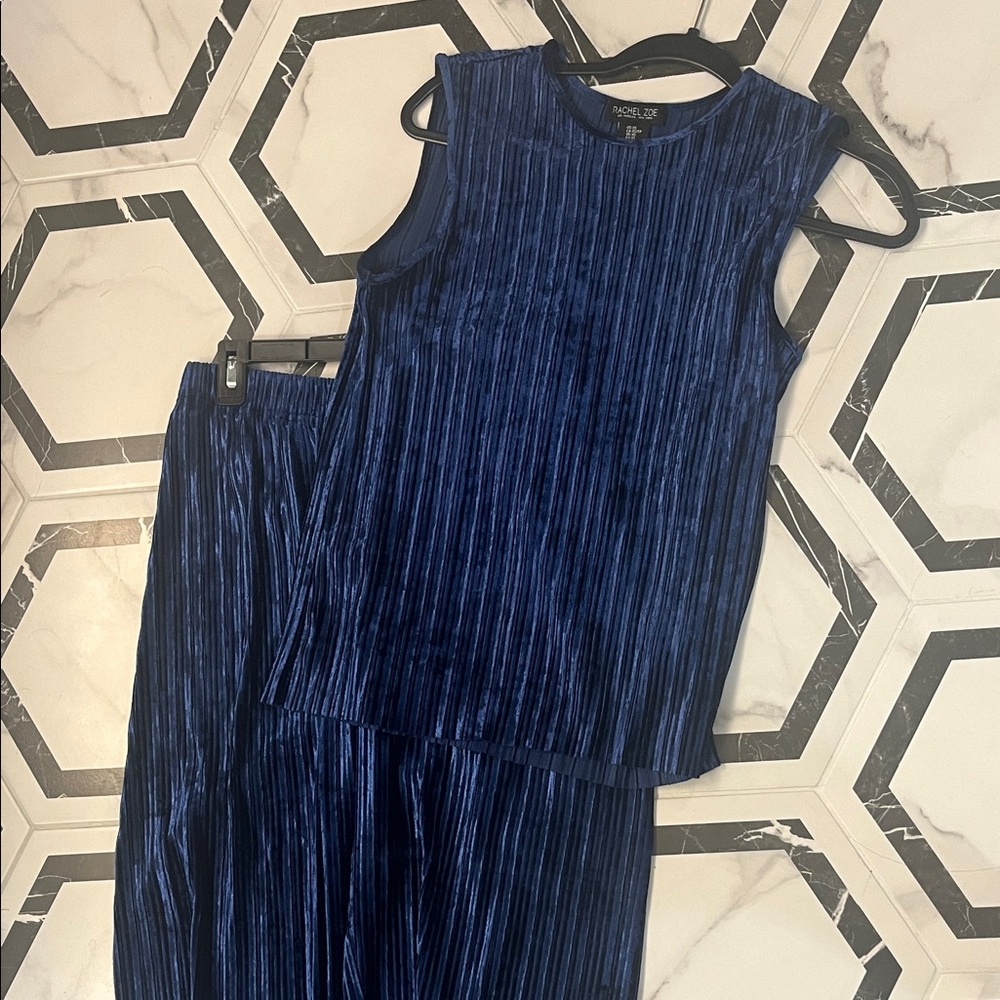Rachel Zoe Blue Sleeveless blue set